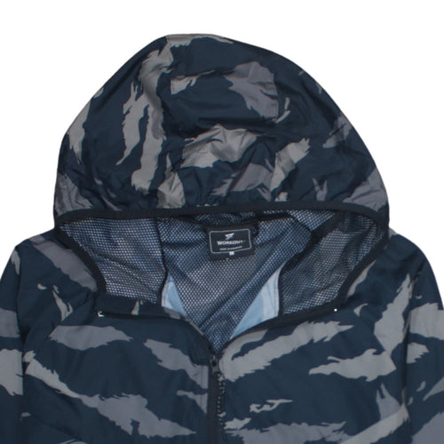 Primark Men’s Blue Camouflage Windbreaker Jacket Size L