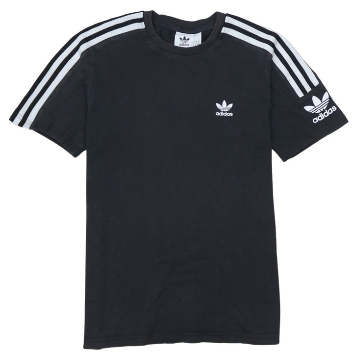 Adidas Men's Black Crew Neck Short Sleeve Cotton Sports T-Shirt S