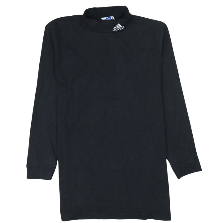 Adidas Men's Black Long Sleeve Mock Neck Sports T-Shirt Size S
