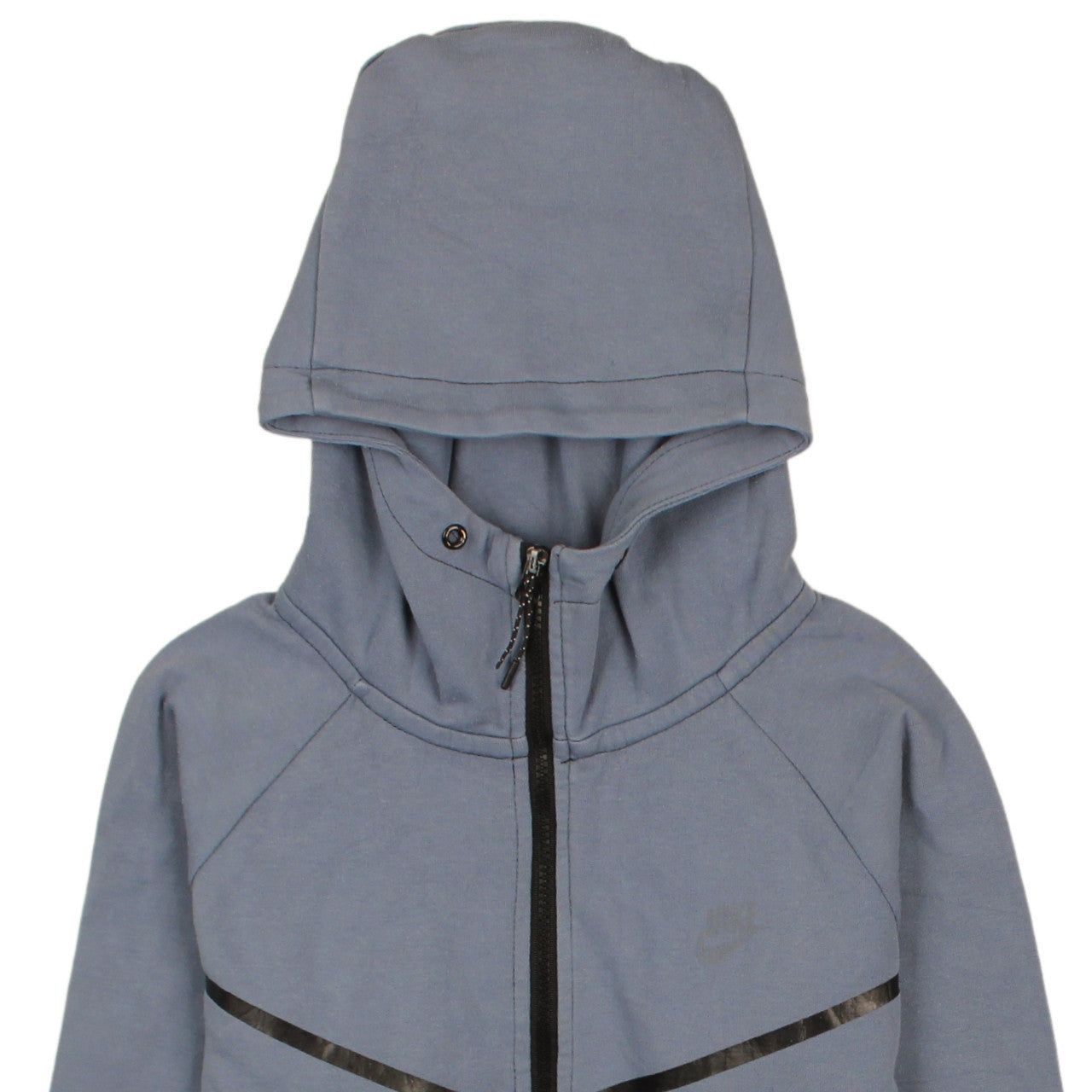 Nike Men's Blue Full Zip Hoodie Size M High Neck Sportswear
