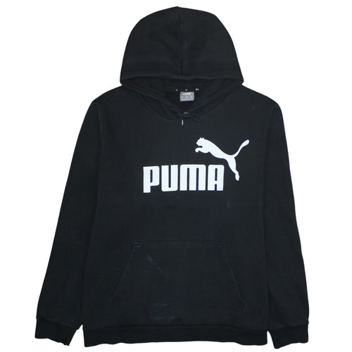 Puma Mens Black 2XL Pullover Hoodie Fleece Sportswear