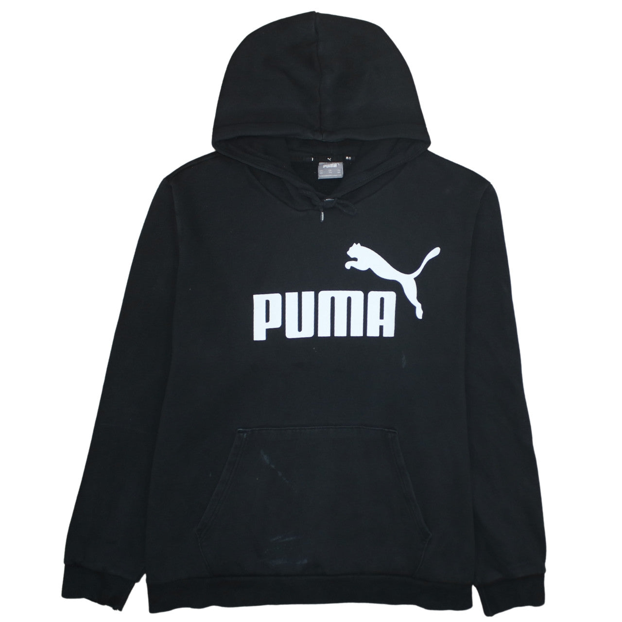 Puma Mens Black 2XL Pullover Hoodie Fleece Sportswear