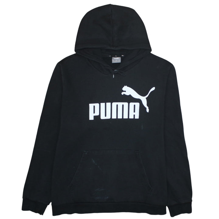 Puma Mens Black 2XL Pullover Hoodie Fleece Sportswear
