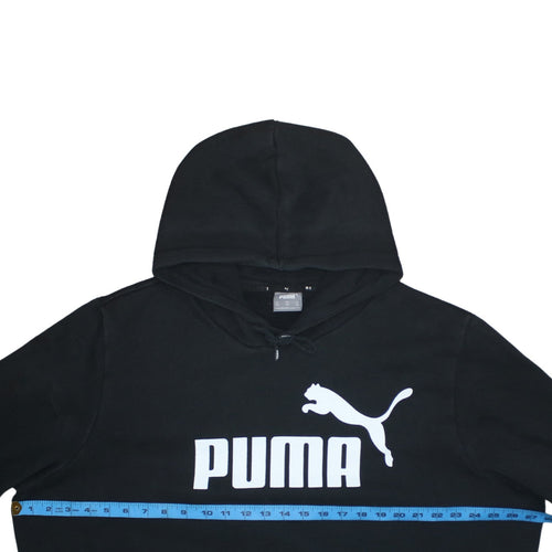 Puma Mens Black 2XL Pullover Hoodie Fleece Sportswear
