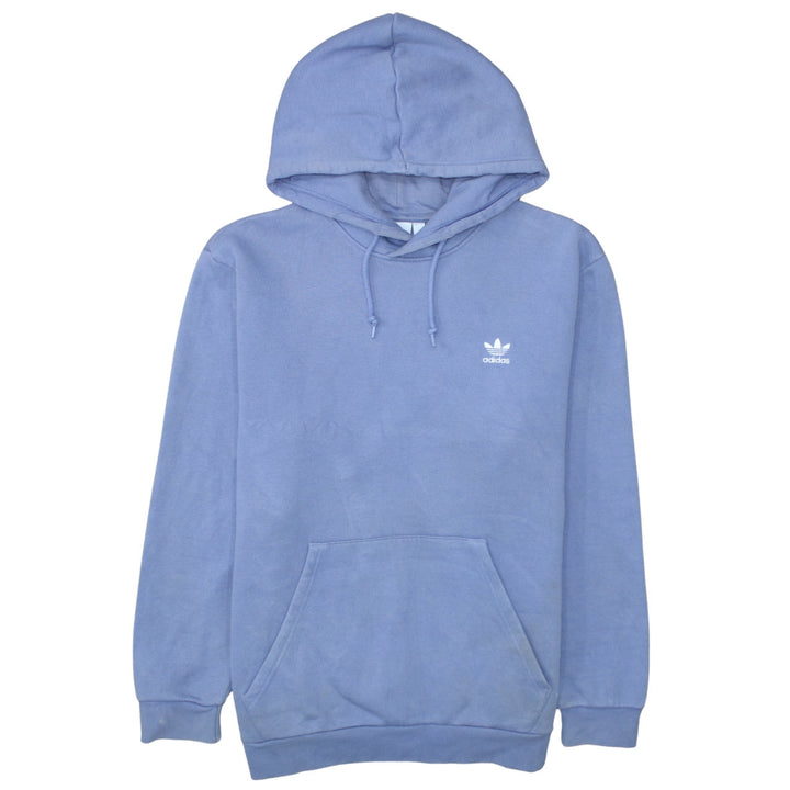 Adidas Men’s Blue Pullover Hoodie Size L Fleece Primegreen Sweatshirt