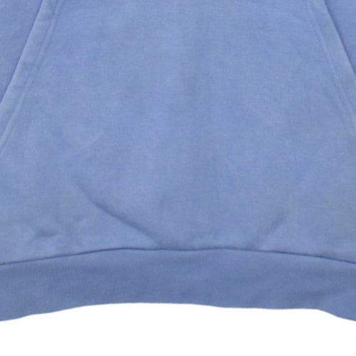 Adidas Men’s Blue Pullover Hoodie Size L Fleece Primegreen Sweatshirt