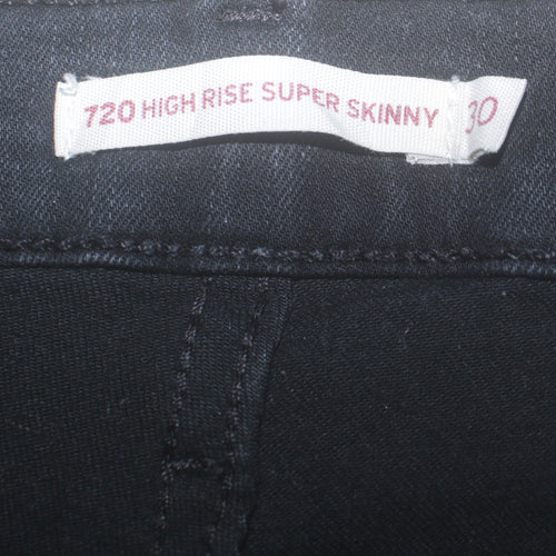 Levi's Women's Black 720 High Rise Super Skinny Jeans Size 30