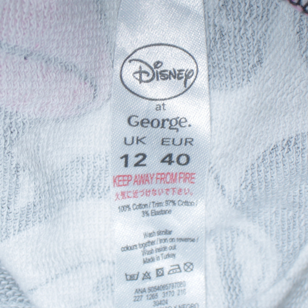 Disney at George Women Black Pink Mickey & Minnie Sweatshirt UK 12