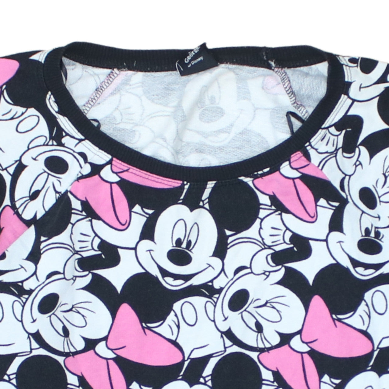 Disney at George Women Black Pink Mickey & Minnie Sweatshirt UK 12