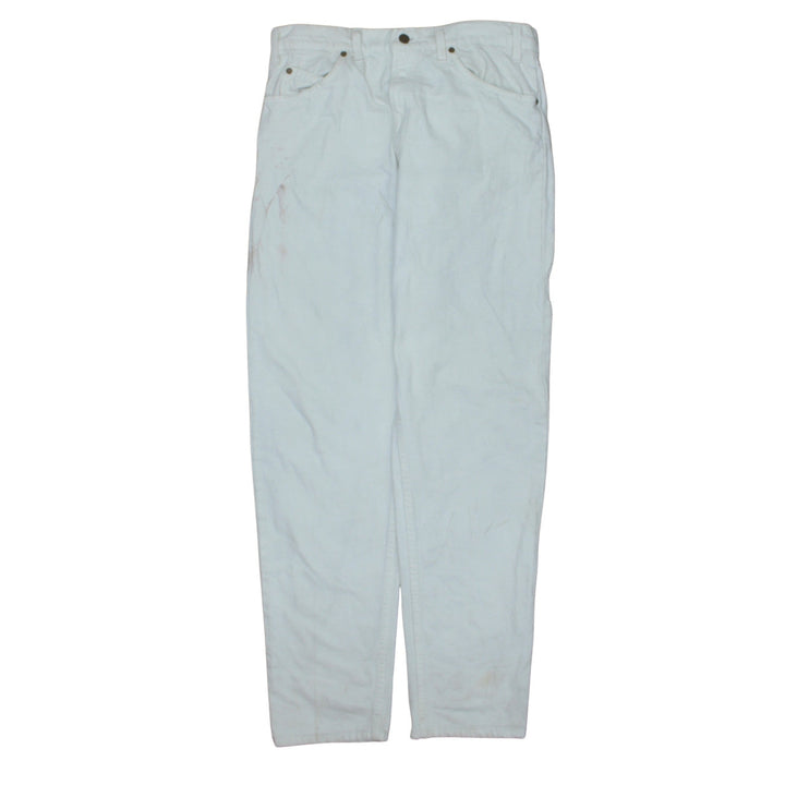 Levi's Women White 550 Tapered Relaxed Fit Jeans W32 L32