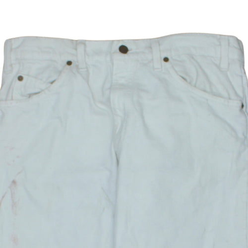Levi's Women White 550 Tapered Relaxed Fit Jeans W32 L32