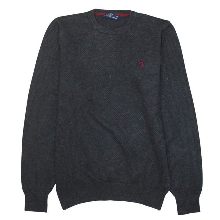 Ralph Lauren Men's Grey Wool Crew Neck Pullover Jumper M