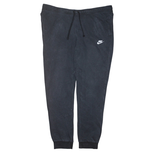 Nike Men's Black Jogger Sweatpants L Regular Fit Fleece Trousers
