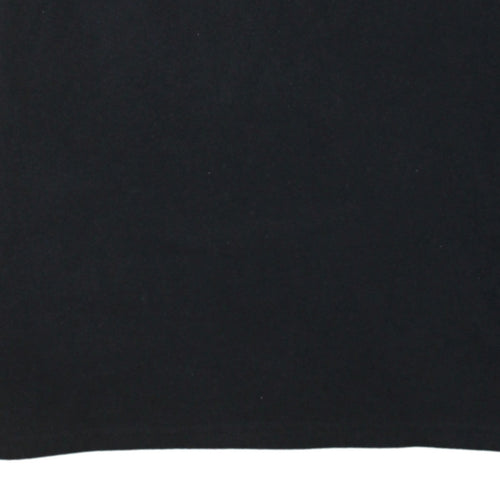 Manchester United Men's Black Long Sleeve XL Cotton T-Shirt