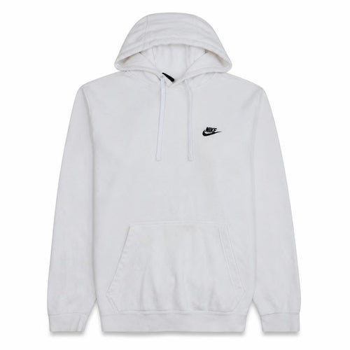 Nike Men's White Pullover Hoodie Size L Sports Fleece Sweatshirt