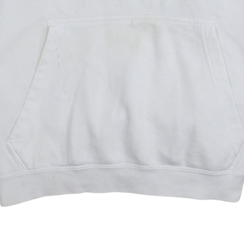 Nike Men's White Pullover Hoodie Size L Sports Fleece Sweatshirt