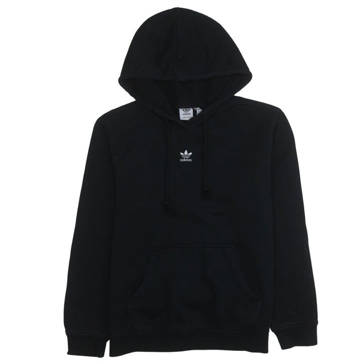Adidas Women Black Size 12 Pullover Hoodie Sweatshirt Drawstring Logo
