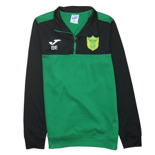 Joma Men’s Green & Black 1/4 Zip Long Sleeve Athletic Top Size S