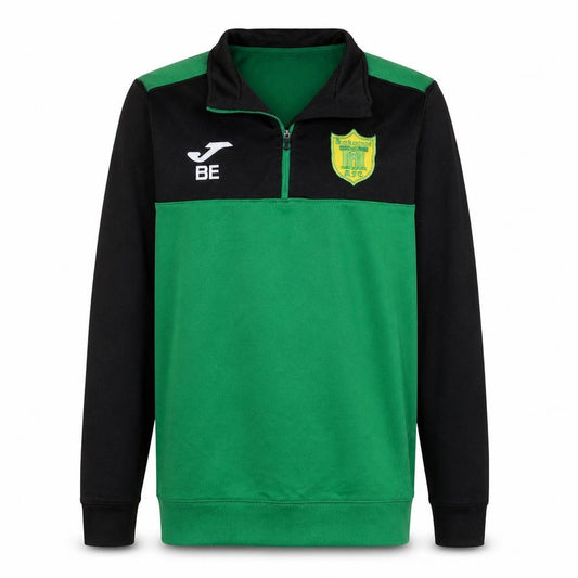 Joma Men’s Green & Black 1/4 Zip Long Sleeve Athletic Top Size S