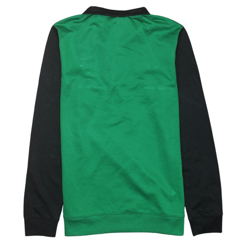 Joma Men’s Green & Black 1/4 Zip Long Sleeve Athletic Top Size S