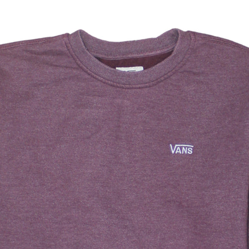 Vans Men's Purple Crew Neck Pullover Sweatshirt Medium