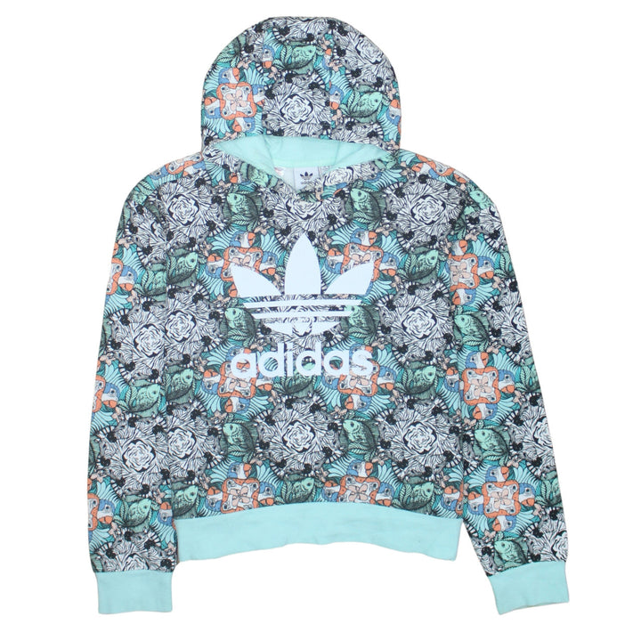 adidas Girls Multicoloured XL Graphic Pullover Hoodie