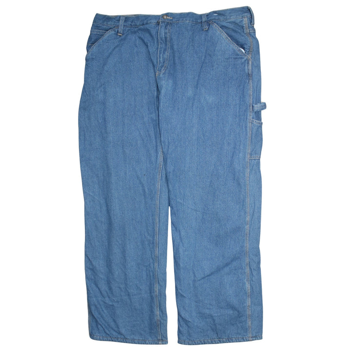 Faded Glory Men Blue 42x32 Relaxed Straight Lined Denim Jeans