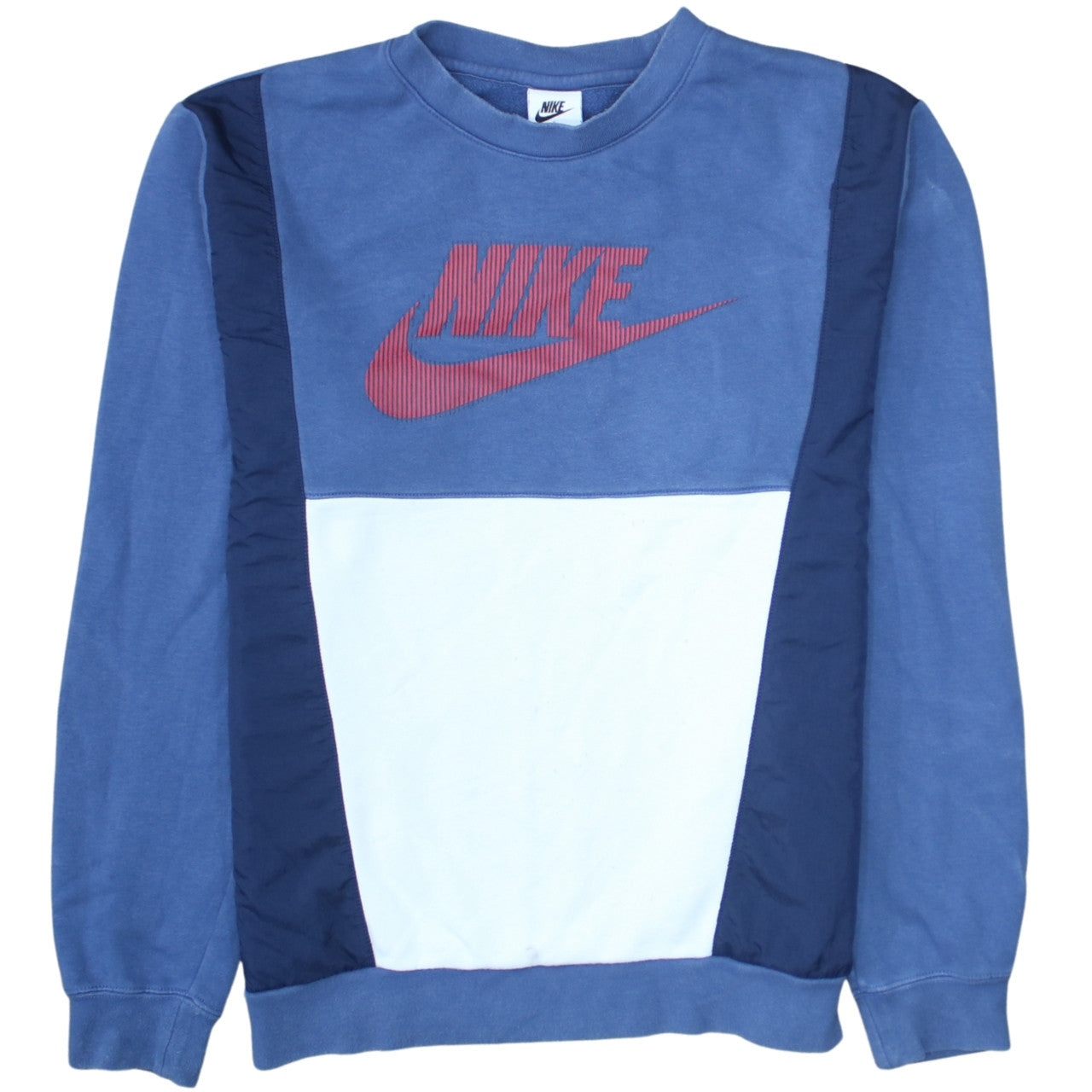 Nike Mens Blue Small Pullover Sweatshirt Logo Crew Neck