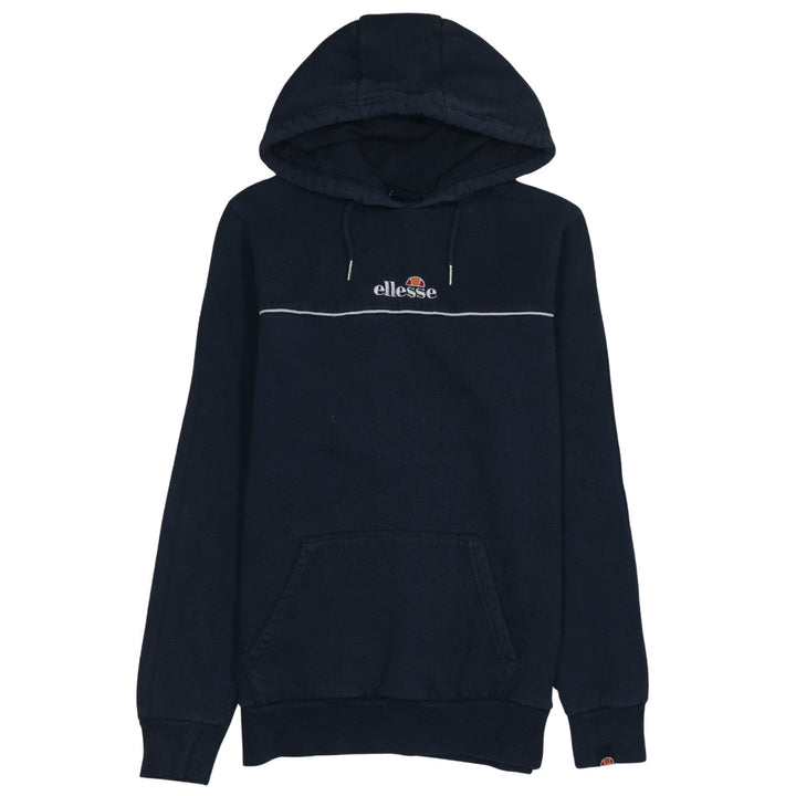 Ellesse Men's Blue Pullover Hoodie M Embroidered Logo Fleece