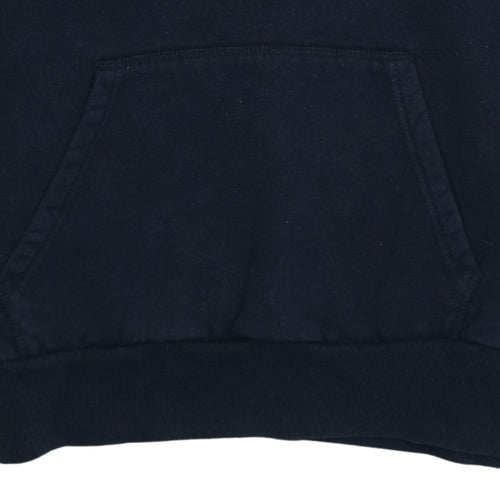 Ellesse Men's Blue Pullover Hoodie M Embroidered Logo Fleece