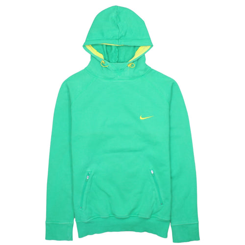 Nike Women's Green Pullover Hoodie M Hooded Sweatshirt 08 Print