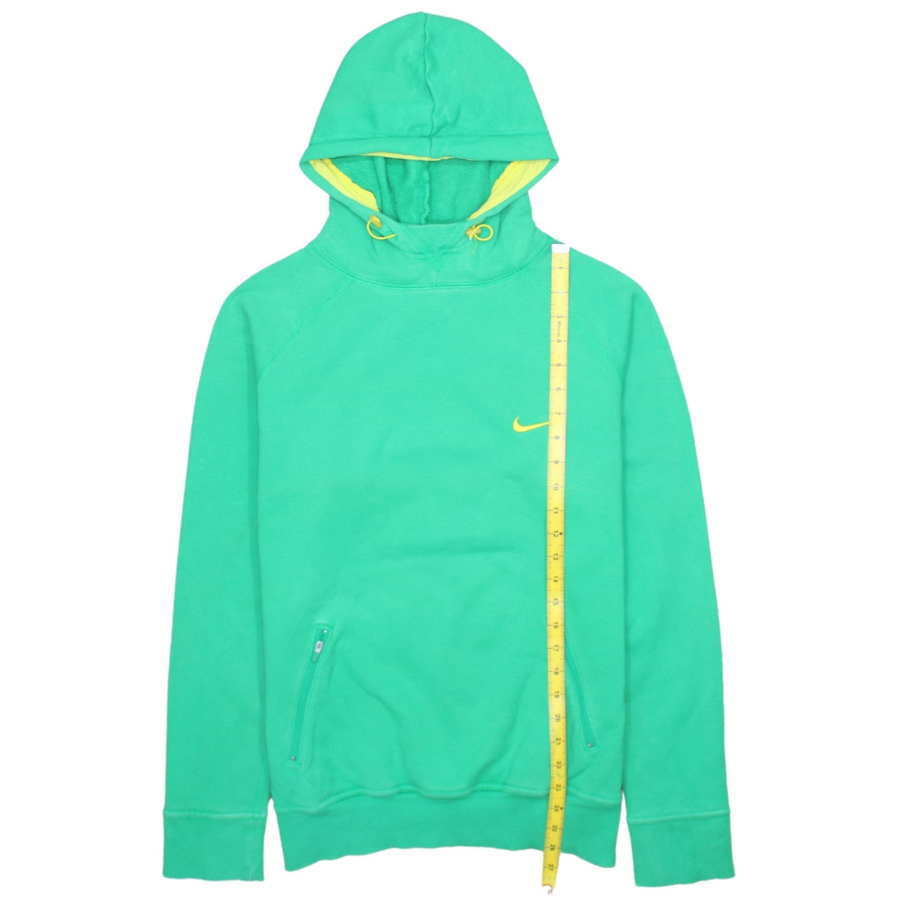 Nike Women's Green Pullover Hoodie M Hooded Sweatshirt 08 Print