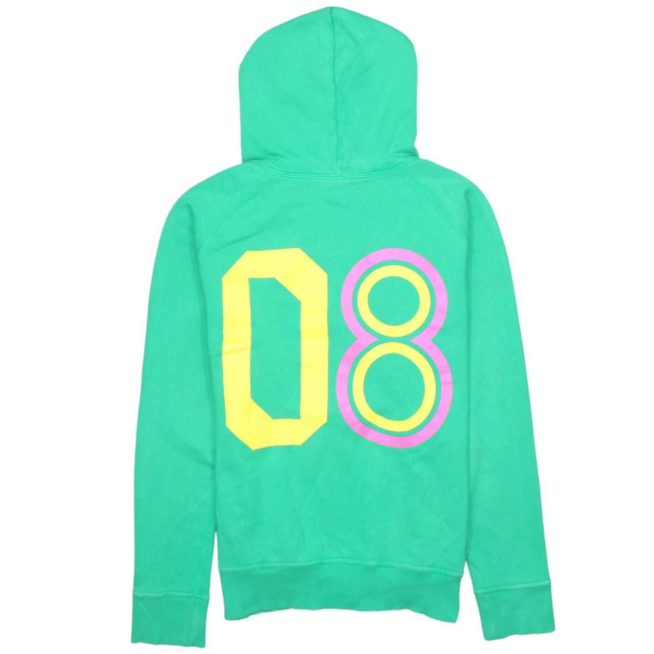 Nike Women's Green Pullover Hoodie M Hooded Sweatshirt 08 Print