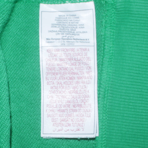 Nike Women's Green Pullover Hoodie M Hooded Sweatshirt 08 Print