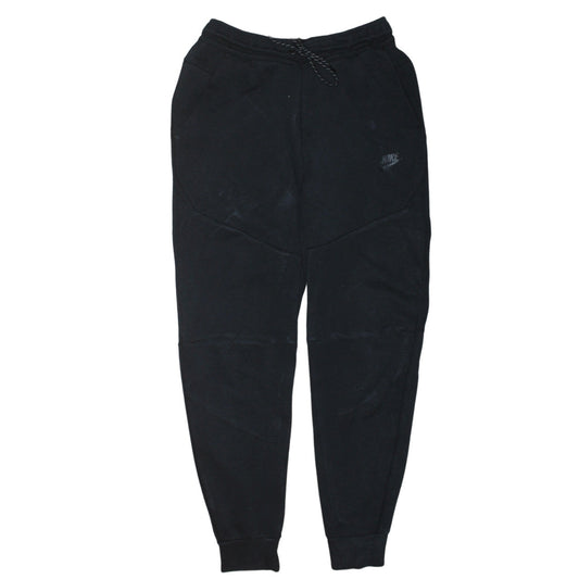 Nike Men Black Jogger Sweatpants XS Regular Fit Fleece Tapered