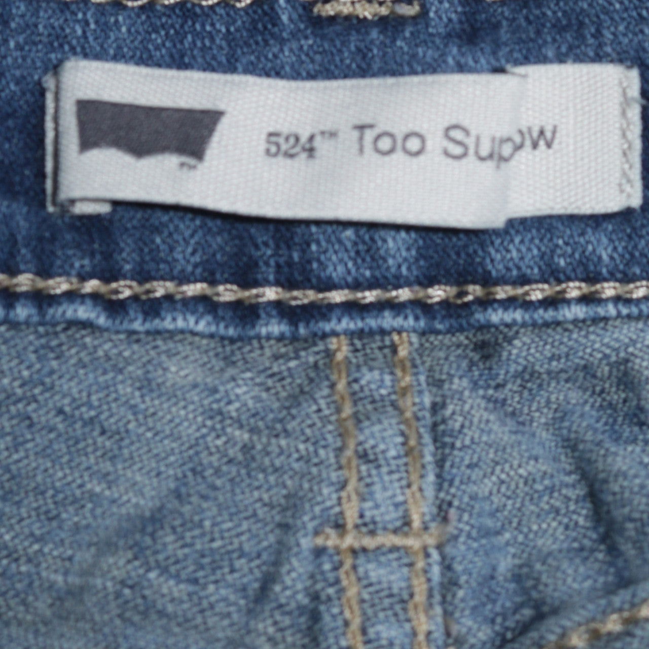 Levi's Women's Blue 524 Too Superlow Skinny Jeans Size M