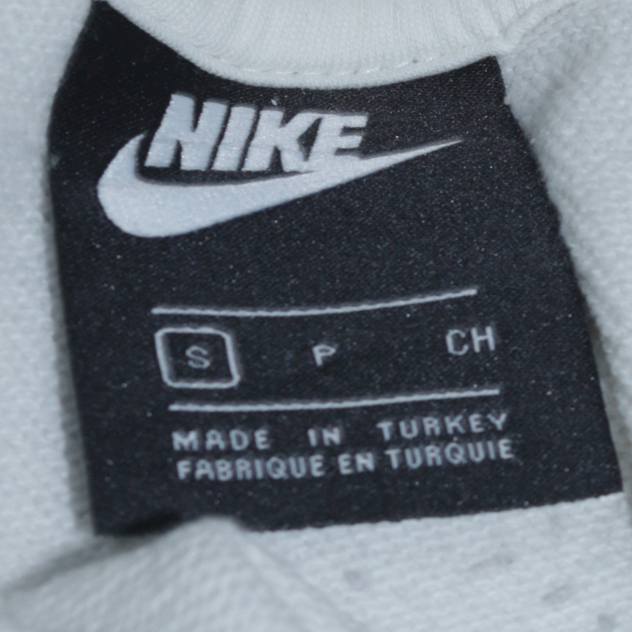 Nike Women's White Small Pullover Hoodie with Logo Graphic