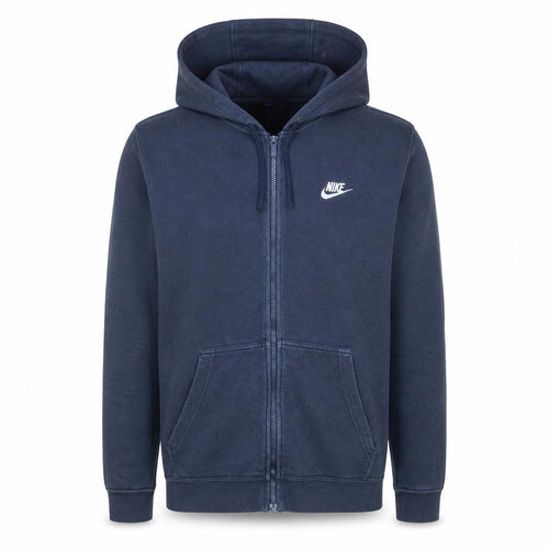 Nike Men's Blue Full Zip Hoodie Fleece Sweatshirt Size M