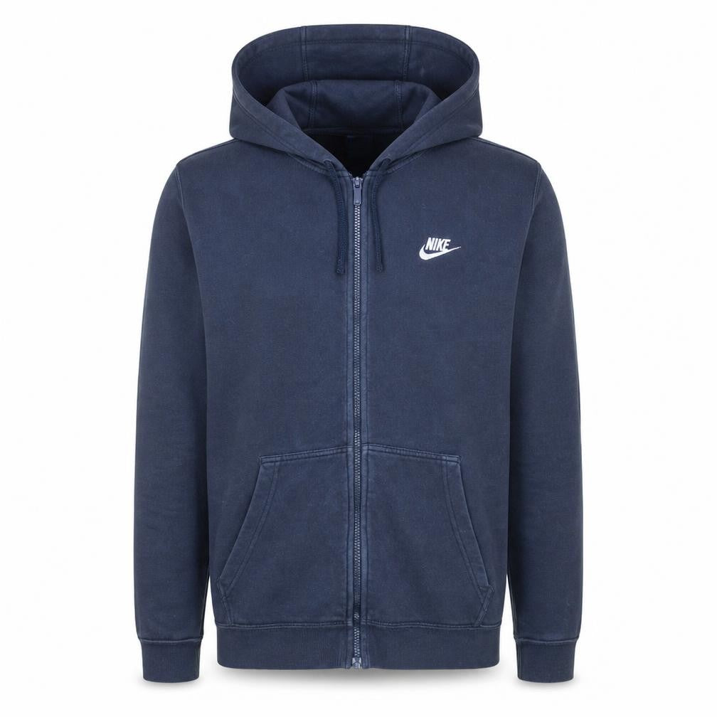 Nike Men's Blue Full Zip Hoodie Fleece Sweatshirt Size M