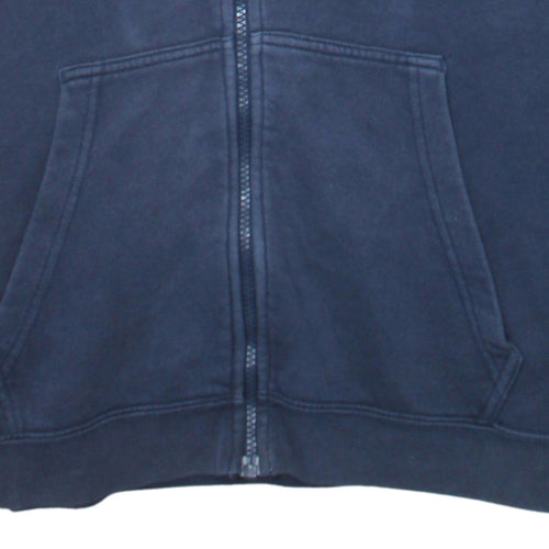 Nike Men's Blue Full Zip Hoodie Fleece Sweatshirt Size M