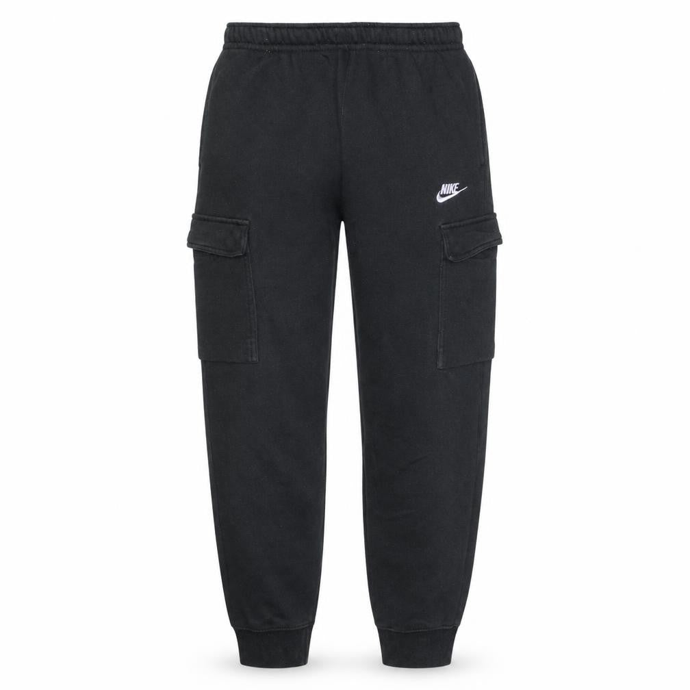 Nike Men's Black Cargo Fleece Joggers Trousers Size S Regular Fit
