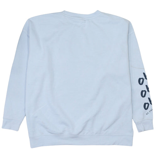 Disney Primark Women Light Blue Stitch Sweatshirt Size 12/14