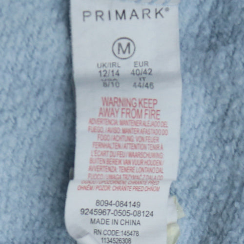 Disney Primark Women Light Blue Stitch Sweatshirt Size 12/14