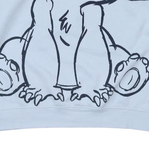 Disney Primark Women Light Blue Stitch Sweatshirt Size 12/14