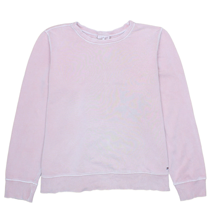 Tommy Hilfiger Womens Pink XL Pullover Sweatshirt Cotton Casual