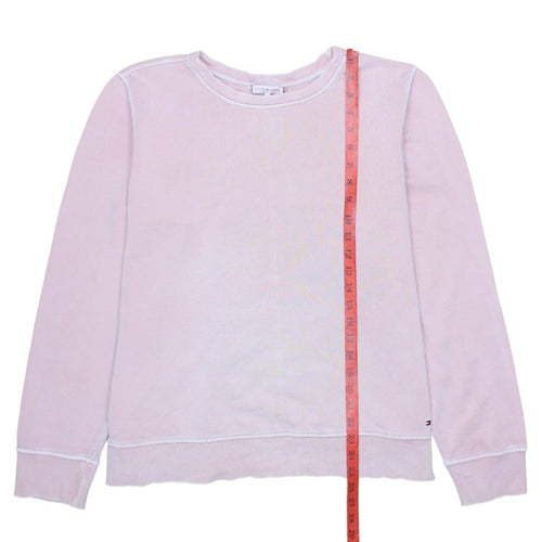 Tommy Hilfiger Womens Pink XL Pullover Sweatshirt Cotton Casual