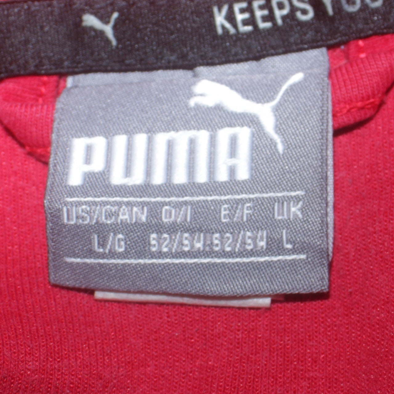 Puma Men's Red Full Zip Hoodie Size L Sports Casual Jacket