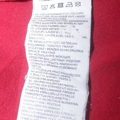 Puma Men's Red Full Zip Hoodie Size L Sports Casual Jacket