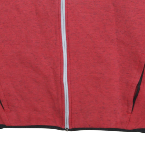 Puma Men's Red Full Zip Hoodie Size L Sports Casual Jacket