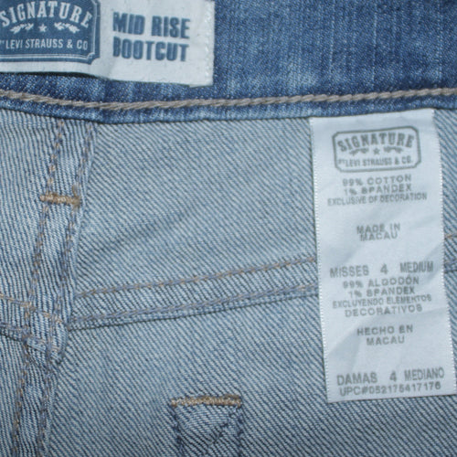 Levi Strauss Women Blue Bootcut Mid Rise Denim Jeans Size 4